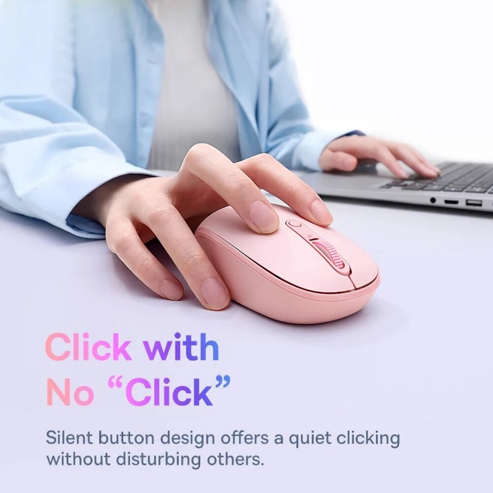 Ergonomic Wireless Bluetooth Mouse for PC & Mac – 2.4G Portable Gaming & Office - Picture 2 of 5